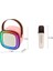 Taşınabilir Bluetooth Karaoke Hoparlör Kablosuz Mikrofon 4