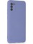 Samsung Galaxy A03S Kılıf Nano Içi Kadife Silikon - Lila (K95) 3