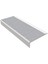 Kaydırmaz Aluminyum Basamak Köşe Profili (7 cm Genişlik x 1.7 cm Rıht x 2.5 M Boy, Açık Gri) 1