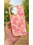 iPhone 15 Pro Max -Pembe Leopar Desenli Silikon Darbe Emici Klasik Korumalı Rubber Kılıf 1