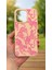 iPhone 15 Pro Max -Pembe Leopar Desenli Silikon Darbe Emici Klasik Korumalı Rubber Kılıf 2