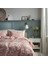 Rodgersıa Tek Kişilik Nevresim Seti Pembe Beyaz 150 x 200/50 x 60 cm 2