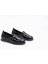 Kadın Siyah Rugan Slip-On Ayakkabı 1