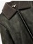Uzun Kollu Fermuarlı Crop Peluş Yaka Süet Görünümlü Biker Ceket 5