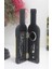 Şişe Tirbuşon Seti Küçük Boy Siyah Renk 1