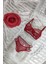 Kırmızı Glam Lace Balenli Sütyen Külot Takım String Ipli Dantel Nokta Detaylı Takım No Push Up 1