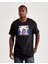 M Nsw Festival Photo Tee Erkek Siyah Günlük Stil Tişört 1