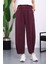 Mürdüm Bel Lastikli Cepli Pantolon 1
