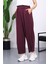 Mürdüm Bel Lastikli Cepli Pantolon 2