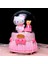 Hello Kitty Happy Temalı Orta Boy Işıklı Müzikli Kar Küresi 3
