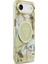 iPhone 17 Air Kılıf Guess Lisanslı M-Safeli Simli Çiçek Desenli Metal Kamera Çerçeveli Kapak Yeşil 4