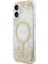iPhone 17 Uyumlu Kılıf Guess Orjinal Lisanslı M-Safe Özellikli Transparan Resin Bottom Kapak Gold 2