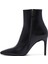 Kadın Siyah Fermuarlı Yüksek Ince Topuklu Deri Bot 25WFD133018 4