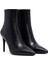 Kadın Siyah Fermuarlı Yüksek Ince Topuklu Deri Bot 25WFD133018 5