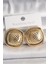 Pirinç Gold Renk İşlemeli Kare Model Kadın Küpe - TJ-BKP10149 1