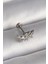 316L Çelik Gümüş Renk Dal Model Zirkon Taş Detaylı Tragus Piercing - TJ-PR1343 1