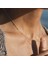Tasarım Çelik Topçuk Uzun Zarif Şık Zincir Model Trend Kolye Gold 2