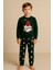 Erkek Çocuk Santa Claus Yılbaşı Temalı Pijama Altı Yeşil 1