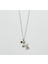 White Gold Plated Happy Deer Kolye 1
