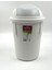 Üçsan Plastik Ufo 4 Litre Kapaklı Çöp Kovası 19X28 cm 2