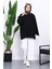 Siyah Balon Kol Oversize Sweatshirt 2