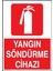 Yangın Söndürme Cihazı Uyarı Levhası 25X35 3mm Dekote 1