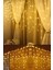 Sarı LED Işık 8 Fonksiyonlu Perde LED 4 Metre 50X60X70 Saçak Gün Işığı - 96 Ledli Saçaklı LED 8