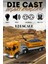 Damperli Kamyon Mikseri Iş Makinası 1:24 Işıklı Müzikli Çek Bırak 30 cm Die Cast 1