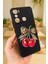 Infinix Hot 20i Uyumlu Kiraz Leopar Fiyonk Desenli Silikon Darbe Emici Rubber Kılıf 4