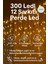300 Ledli 12 Sarkıtlı Perde LED Işık – Kumandalı, Fişli, Sıcak Sarı 4