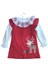 Laura Baby Kırmızı Kadife Geyik Desenli Özel Gün/yılbaşı Kız Çocuk Elbisesi 2