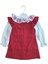 Laura Baby Kırmızı Kadife Geyik Desenli Özel Gün/yılbaşı Kız Çocuk Elbisesi 3