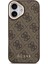 iPhone 17 Uyumlu Kılıf Guess Lisanslı M-Safeli 4g Metal Büyük Logolu Kartlıklı Kapak Kahverengi 6