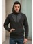 Erkek Yarım Fermuarlı Kapüşonlu Sweatshirt 2