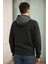 Erkek Yarım Fermuarlı Kapüşonlu Sweatshirt 3
