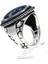Lapis Lazuli Taşlı 925 Ayar Gümüş Erkek Yüzük – Güçlü ve Karizmatik Görünüm 3