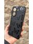 Redmi A5 Uyumlu Siyah Kelebek Desenli Silikon Darbe Emici Klasik Korumalı Rubber Kılıf 4