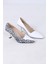Desenli Siyah Ince Topuklu Stiletto 3