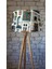 Düz 3 Ayak Tripod Lambaderabajur Köşe Lambası Ahşap Naturel Ağaç Dekor Lamba Aplik Masif Doğal 2