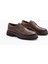 Erkek Kahverengi Deri Kalın Tabanlı Klasik Ayakkabı 1