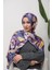 Floral Akrilik Desenli Dijital Soft Şal 1