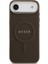 iPhone 17 Air Uyumlu Kılıf Guess Lisanslı M-Safeli Klasik Yazı Logolu Pu Deri Kapak Kahverengi 3