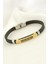 Labirent Deri Çelik Bileklik 1