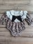 Laura Baby Leopar Desenli, Fırfırlı Yaka ve Fiyonklu Bebek Tulumu (Romper) 6