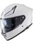 Nukro YM-853 Solid Gloss White Kask 1