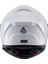 Nukro YM-853 Solid Gloss White Kask 2