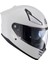 Nukro YM-853 Solid Gloss White Kask 3