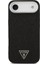 iPhone 17 Air Uyumlu Kılıf Guess Lisanslı M-Safeli Metal Kamera Çerçeveli Üçgen Logolu Glitter Siyah 3