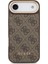 iPhone 17 Air Uyumlu Kılıf Guess Lisanslı M-Safeli Askılı ve 4g Logo Kartlıklı Kapak Kahverengi 3