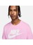 Sportswear Futura Icon T-Shirt Pink White Pamuklu Tişört 4